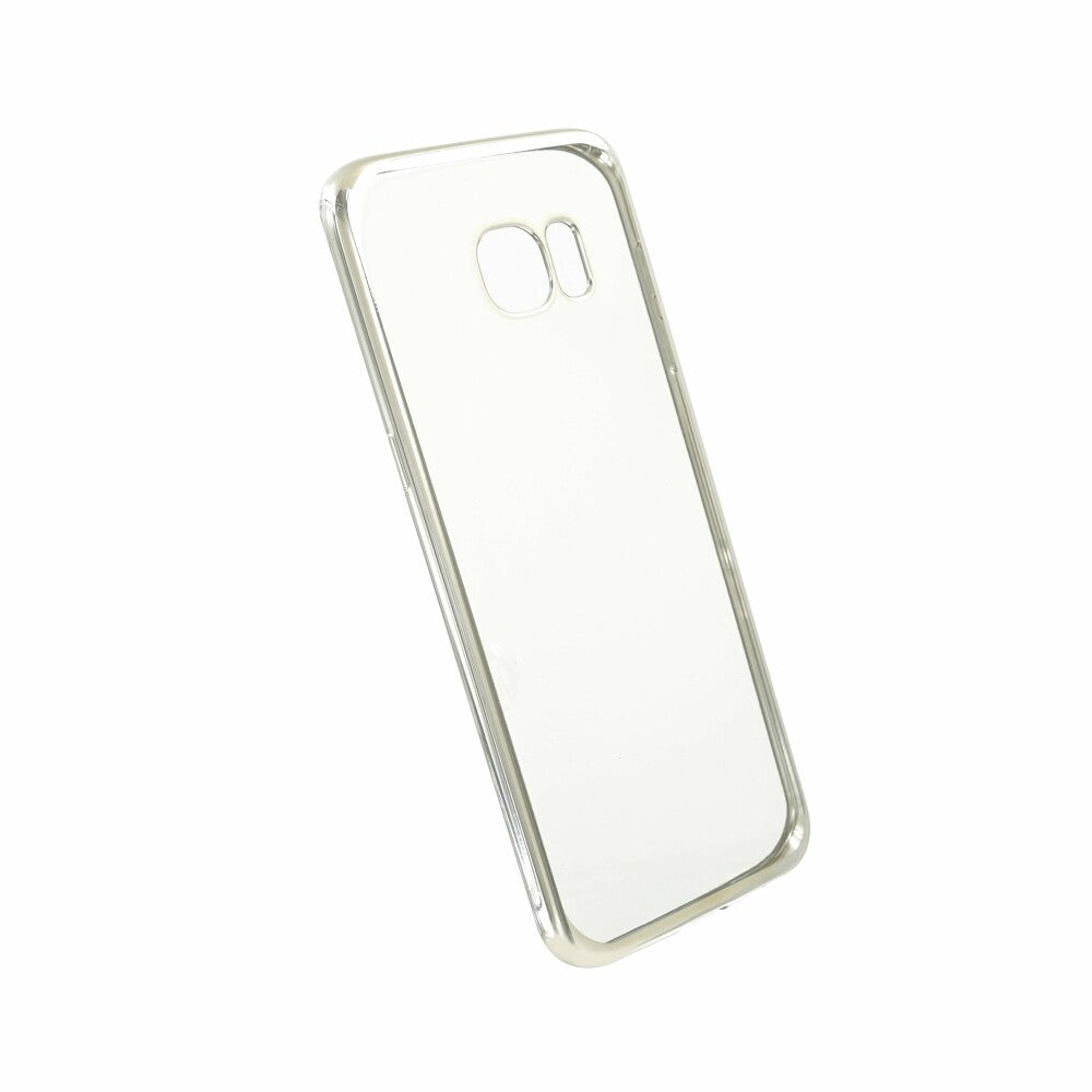 TPU Handyhülle für Samsung Galaxy S7 Edge Silber Schutz Tasche