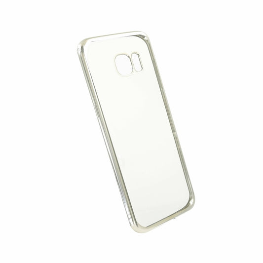 TPU Handyhülle für Samsung Galaxy S7 Edge Silber Schutz Tasche