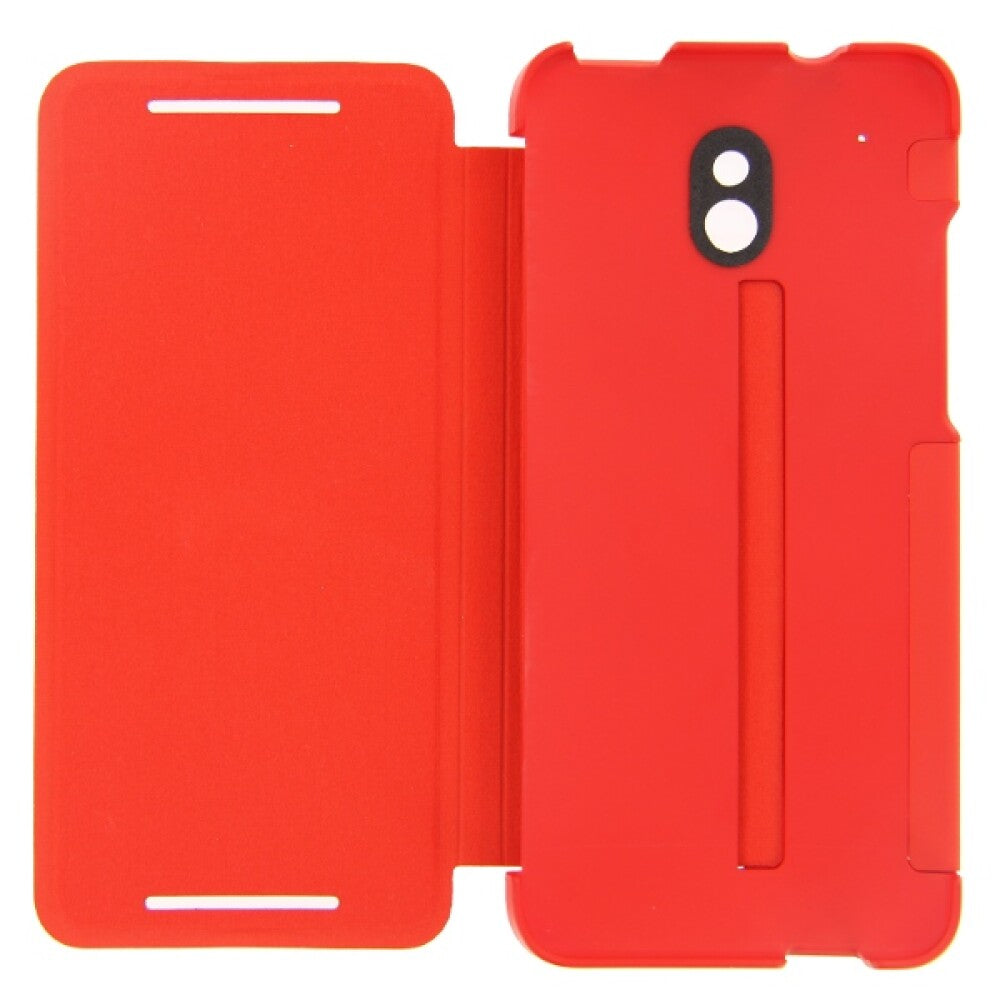 Original Flip Case Handyhülle für HTC One Mini Rot HCV851