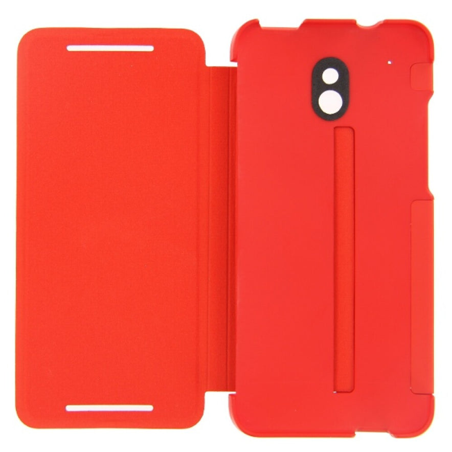 Original Flip Case Handyhülle für HTC One Mini Rot HCV851