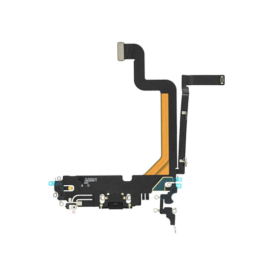 Ladebuchse für iPhone 14 Pro Max Space Schwarz Dock Connector Flex