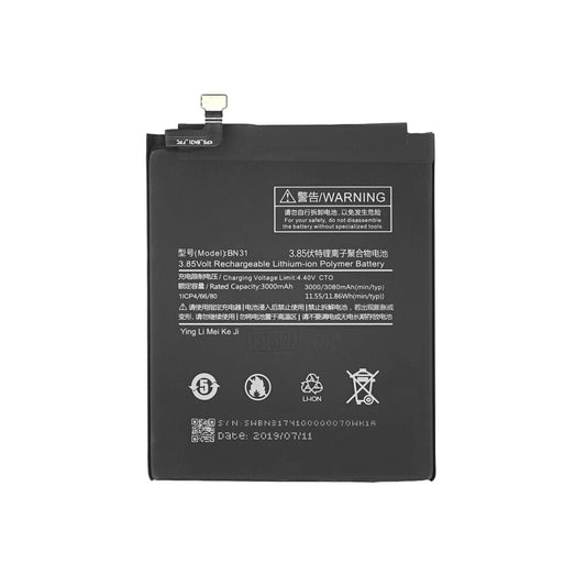 BN31 Akku für Xiaomi Mi A1 Redmi S2 3080 mAh Batterie Ersatzakku