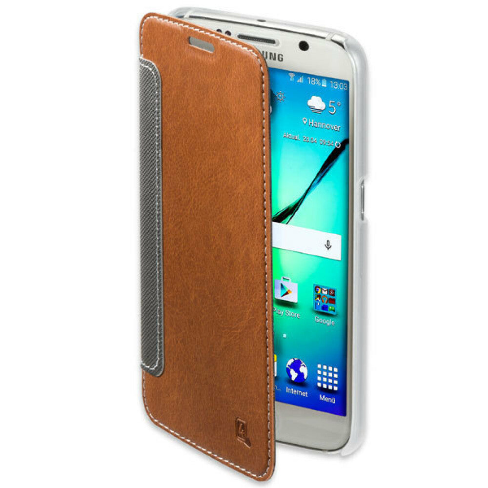 Book Handyhülle für Samsung Galaxy S6 Braun 4ST7021