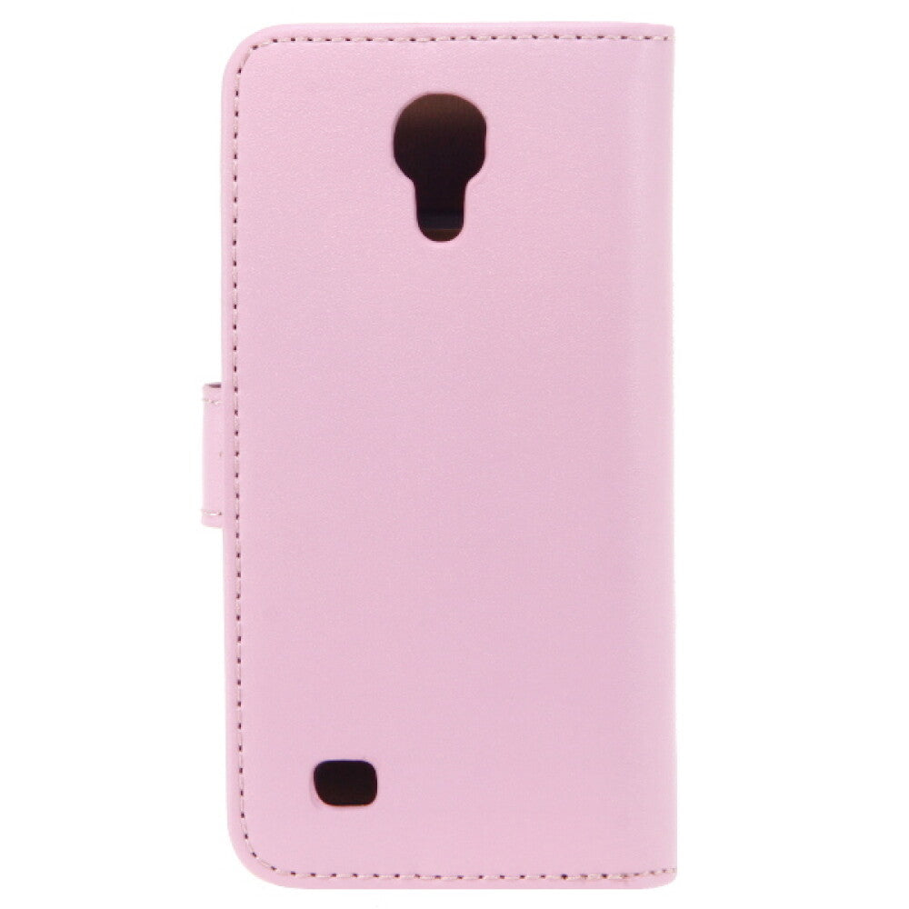 Slim Lederhülle Handyhülle für Galaxy S4 mini Rosa 4250710507795