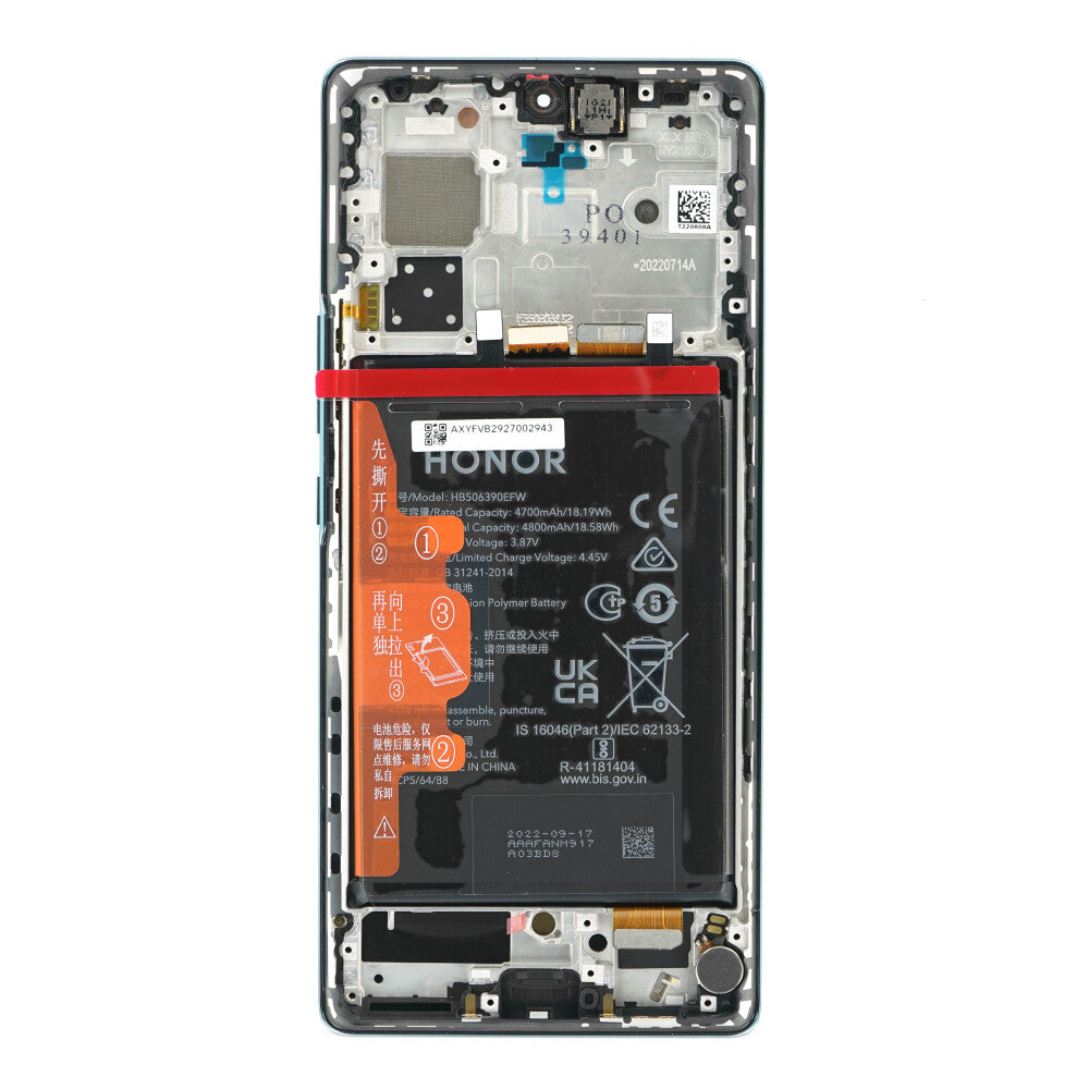 Original Display für Honor 70 Grün LCD + Akku 0235ACMH