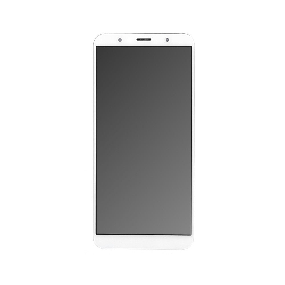 OEM display unit + frame for Huawei Honor 7A white, without logo