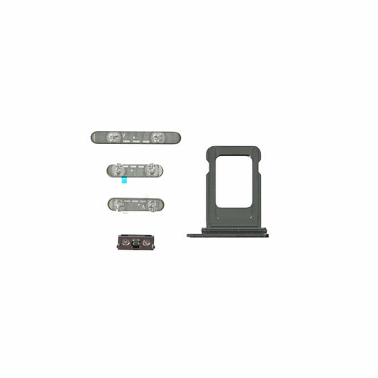 Tasten Set für iPhone 12 Pro Max Ersatz Knopf Stummschalttaste pacific blue