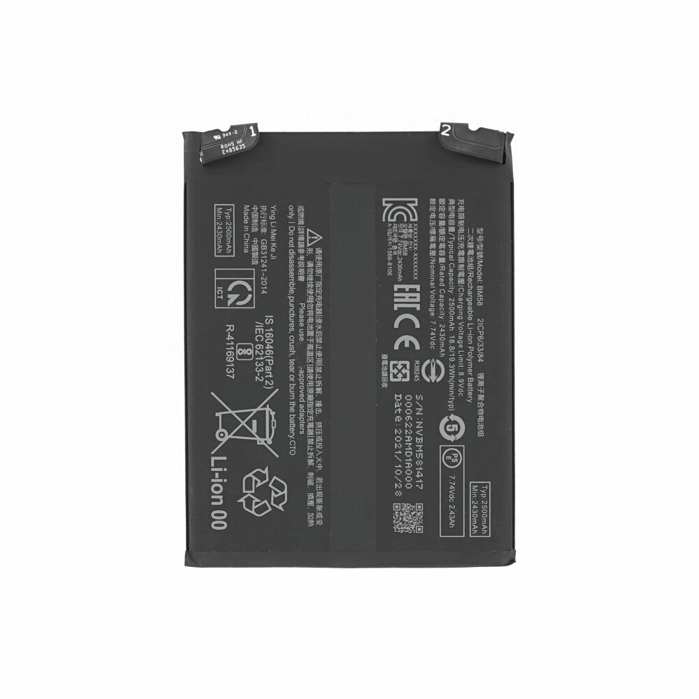 BM58 Akku für Xiaomi 11T Pro Redmi Note 11T Pro 4000mAh Ersatzakku