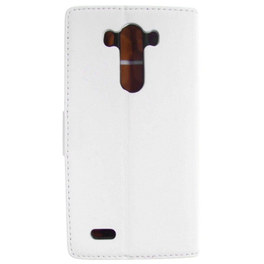 Lederhülle Handyhülle für LG G3 Weiß 4250710554027