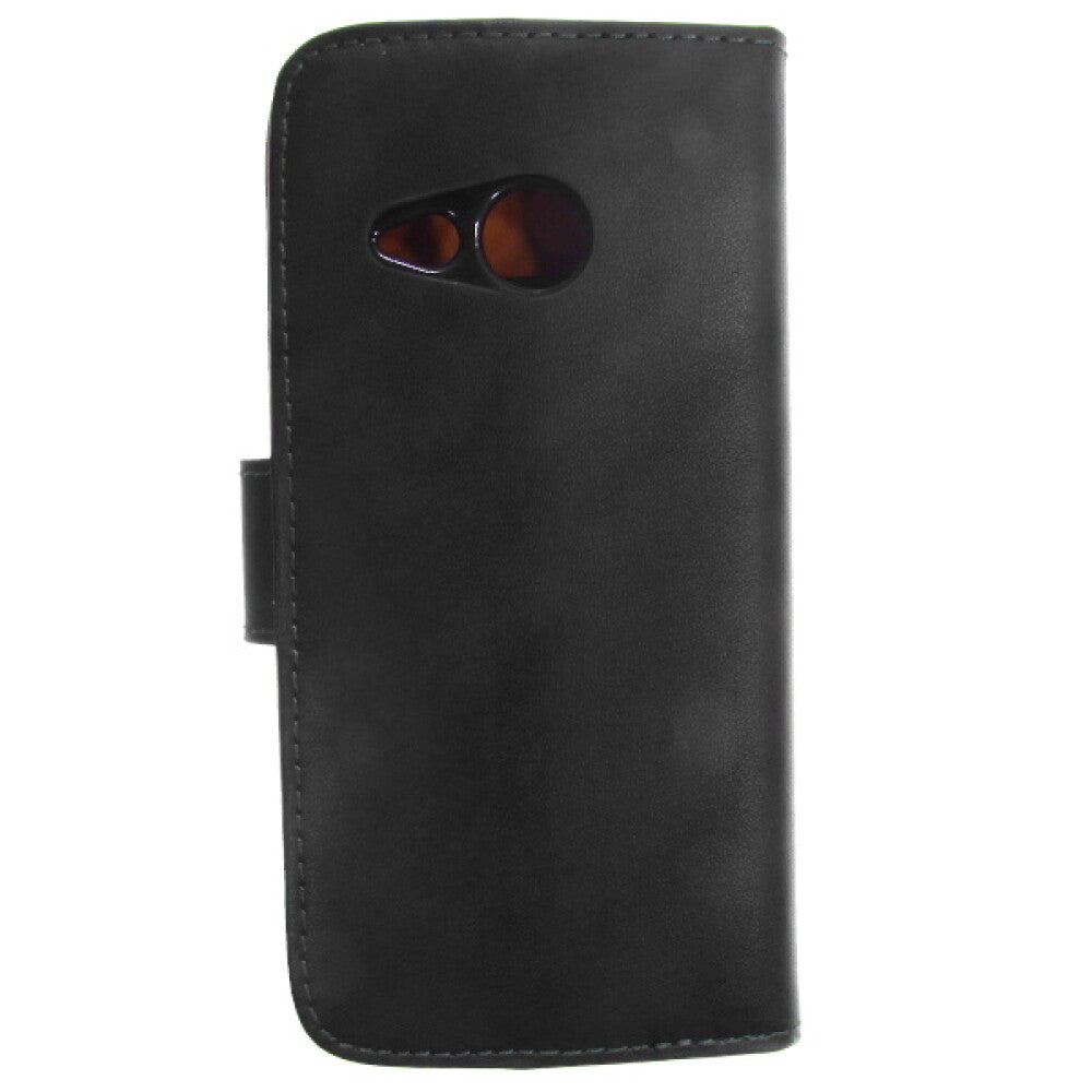Leder Handyhülle für HTC M8 mini schwarz 4250710553952