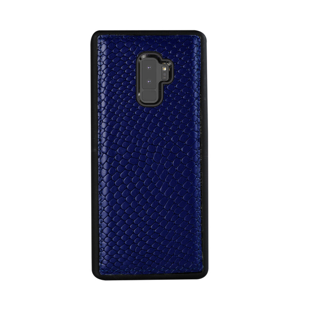 Echtleder Schutzhülle für Samsung Galaxy S9 vale blau