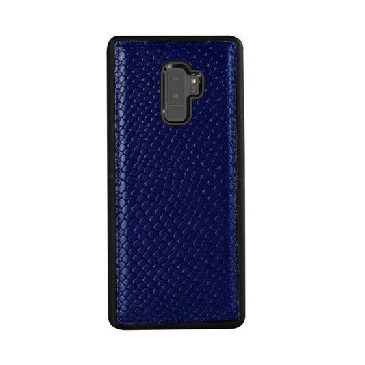 Echtleder Schutzhülle für Samsung Galaxy S9 vale blau