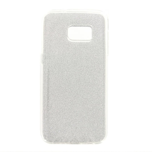 TPU Handyhülle für Samsung Galaxy S7 Silber Glitter Schutz