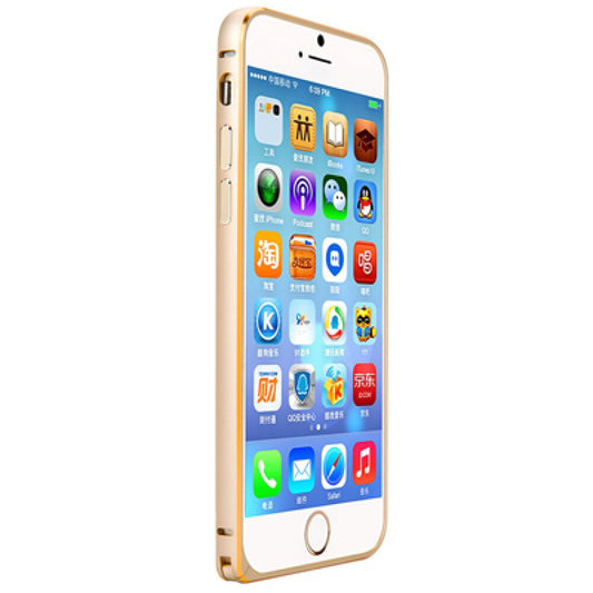 Original Metal Bumper Handyhülle für iPhone 6s Plus Gold