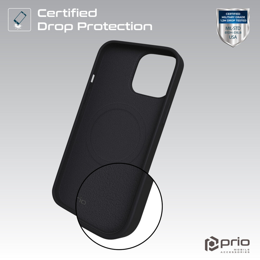 prio Liquid Silicone Case MAG für iPhone 16 Pro Max (6.9in) schwarz