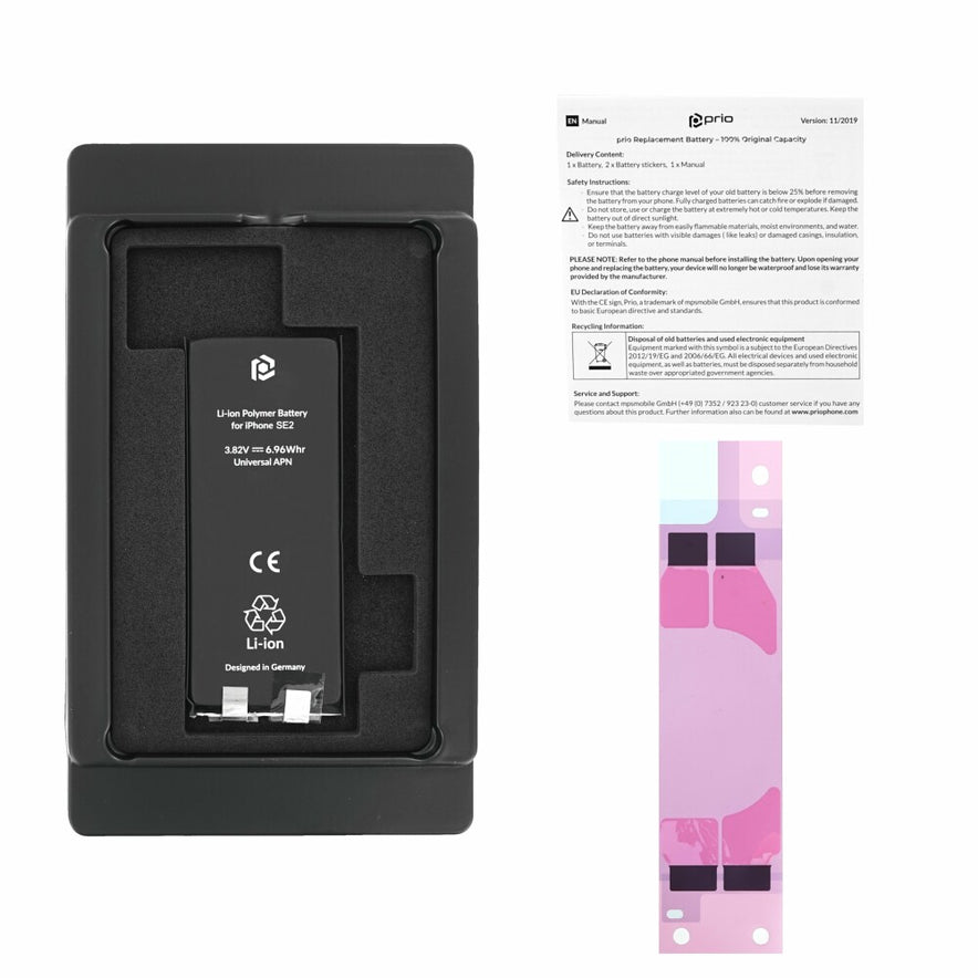 prio Akku für iPhone SE (2020) (ohne Flex-Kabel)