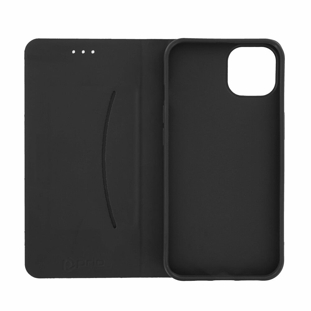 prio Schutzhülle / Tasche für iPhone 13 schwarz-rot
