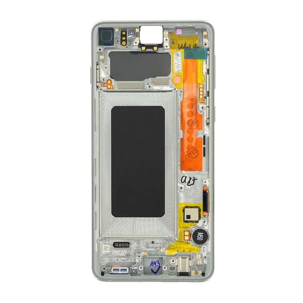 Original Display für Samsung Galaxy S10 G973F Prism Weiß LCD +Rahmen GH82-18850B
