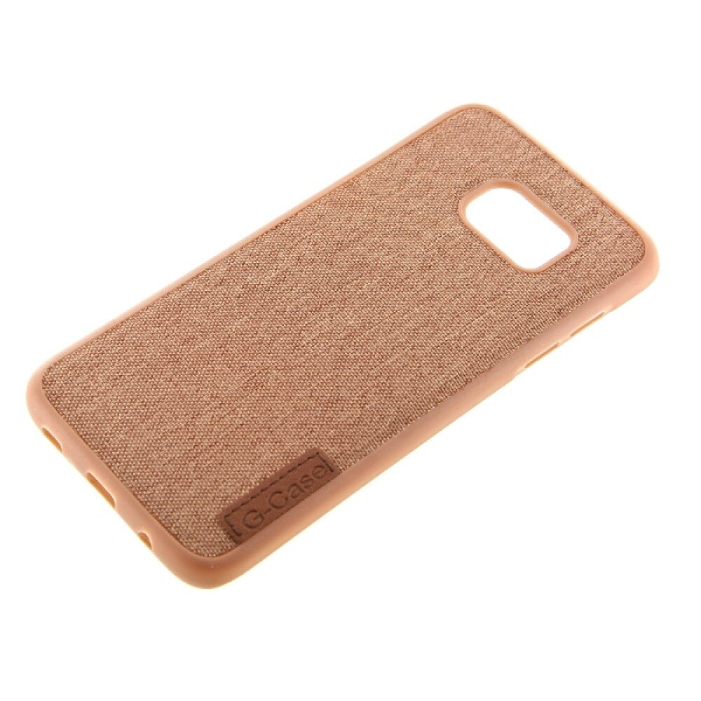 Silikon Handyhülle für Samsung S7 Edge Braun Handy Tasche Schutz