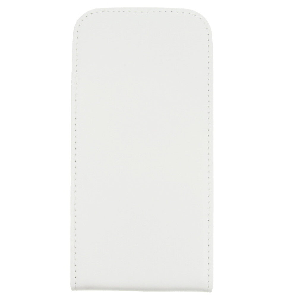 Slim Leder Flip Handyhülle für Samsung Galaxy S4 I9500 Weiß 4250710510788