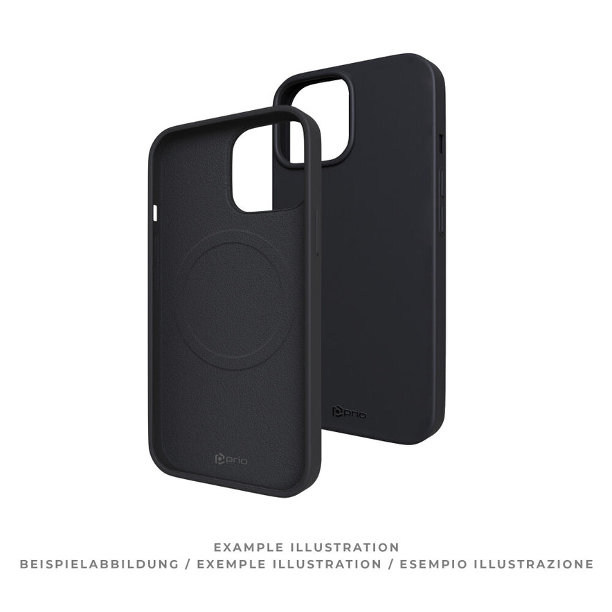 prio Silikonschutzhülle MAG für iPhone 12/12 Pro schwarz