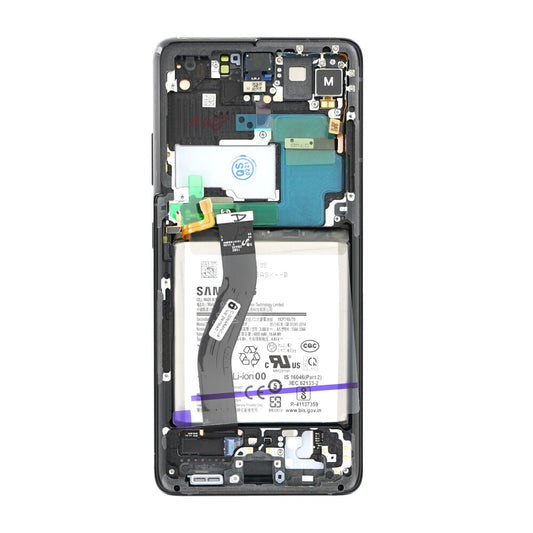 Samsung Display-Einheit + Rahmen + Akku G998B Galaxy S21 Ultra 5G phantom black GH82-24591A