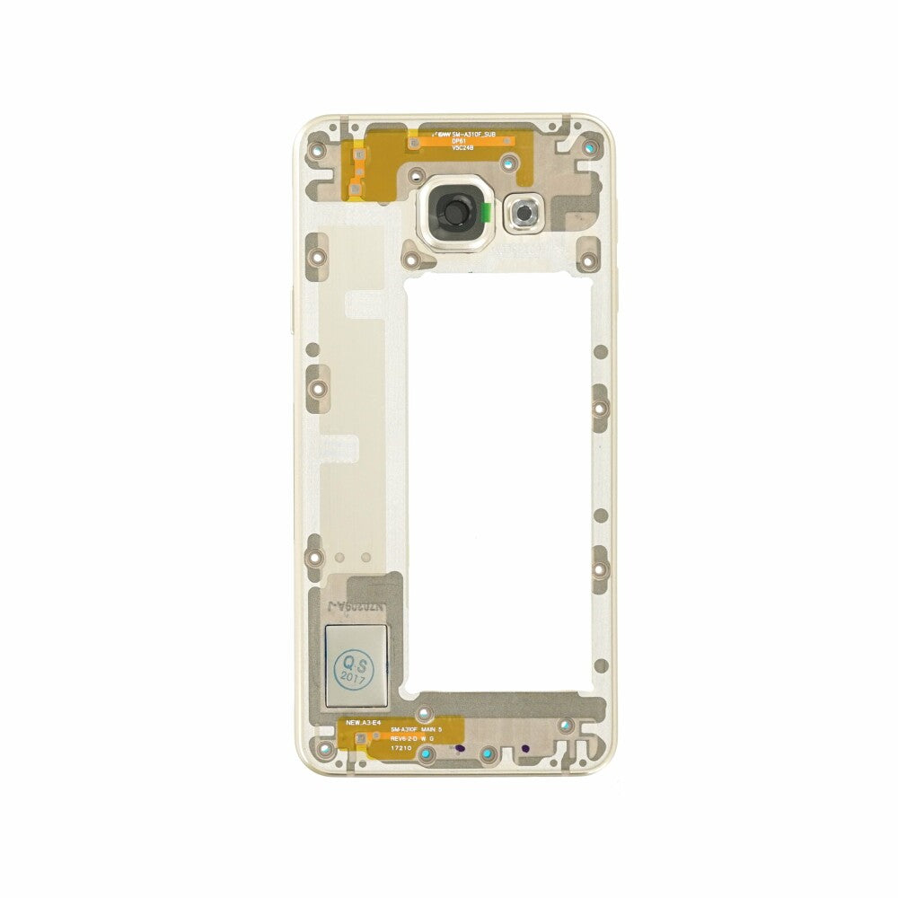 Original für Samsung A310F Galaxy A3 2016 Akkufachdeckel GH97-18074A Gold