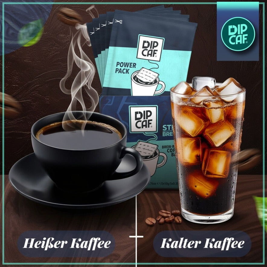 Dipcaf® Power Kaffeebeutel 20 Stück | Intensiver Filterkaffee – 50g Geschenkset