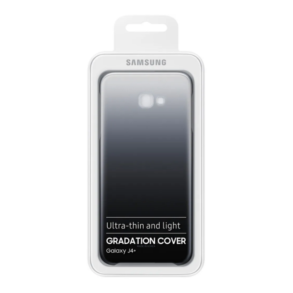 Original Hardcover Handyhülle für Samsung J4 Plus Schwarz EF-AJ415CBEGWW