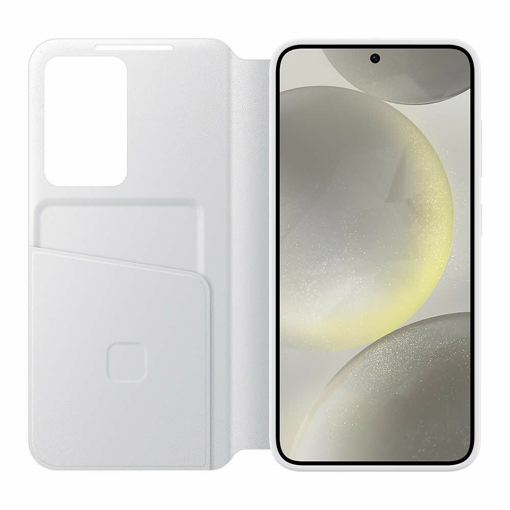 Original Smart View Wallet Handyhülle für Samsung Galaxy S24 Weiß EF-ZS921CWEGWW