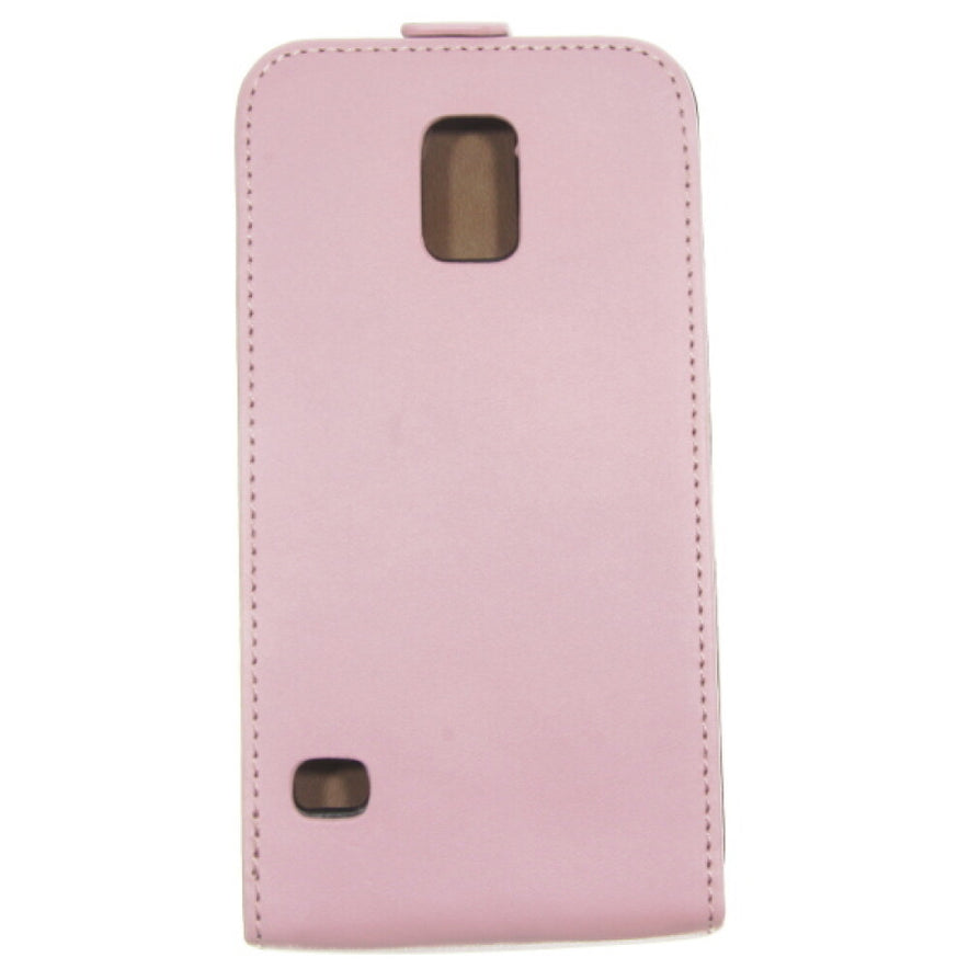 Slim Leder Flip Hülle für Samsung Galaxy S5 G900 Pink 4250710549764
