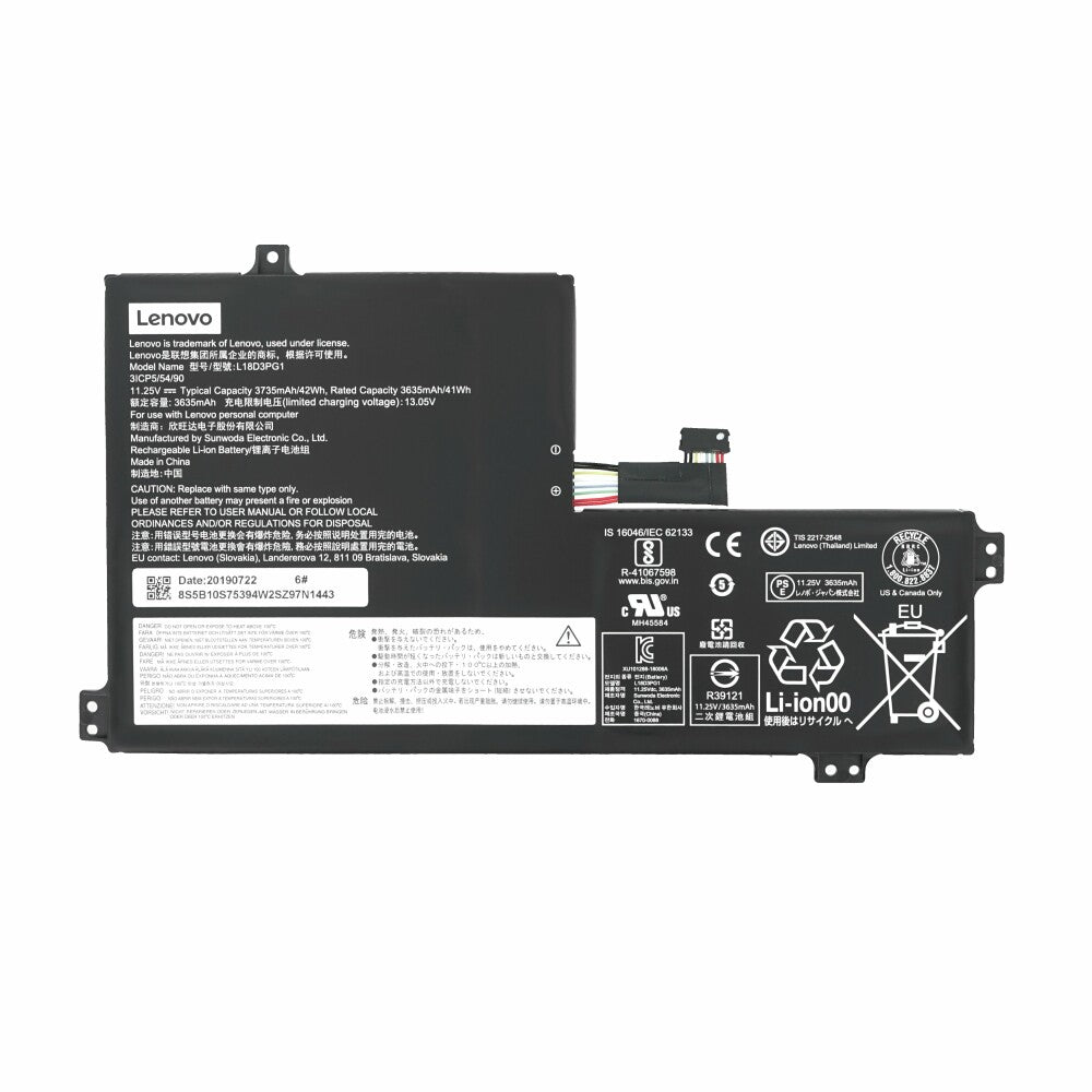 Original Lenovo Akku L18D3PG1 für SD/C 3 Zellen 5B10S75394