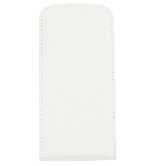 Slim Leder Flip Handyhülle für Samsung Galaxy S4 mini Weiß 4250710507856