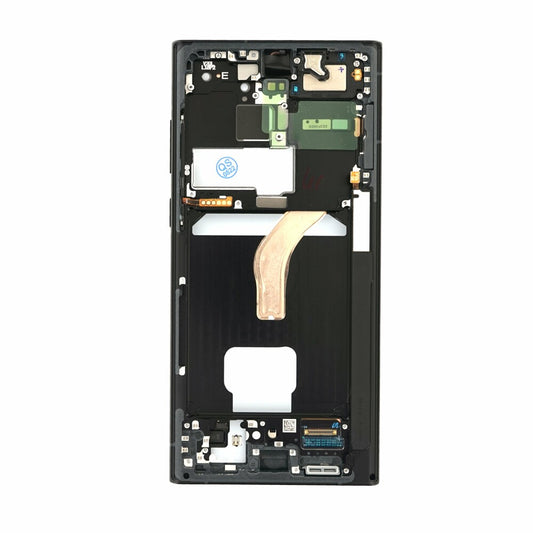 Original Display Samsung Galaxy S22 Ultra S908 Graphit Sky Blue Rot GH82-27488E
