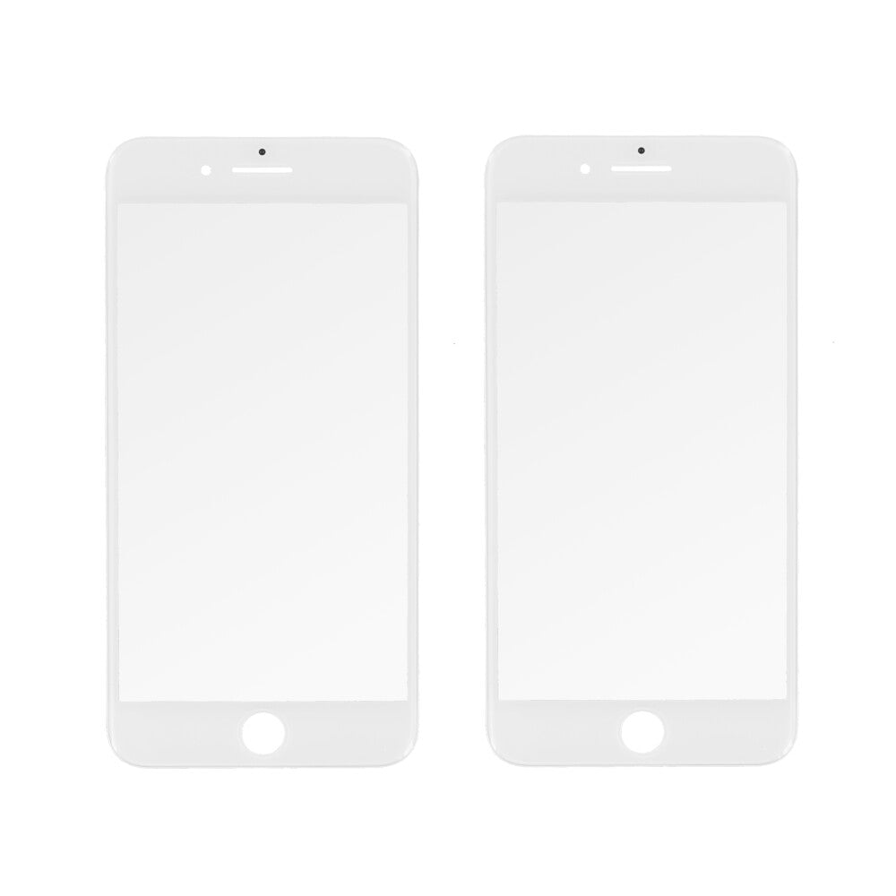 Displayglas für iPhone 7 Plus Weiß LCD Panzerfolie Displayschutz