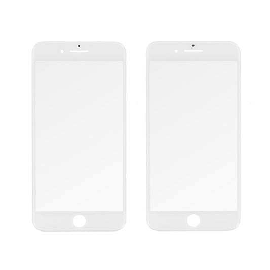 Displayglas für iPhone 7 Plus Weiß LCD Panzerfolie Displayschutz