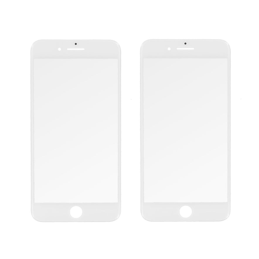 Displayglas für iPhone 7 Plus Weiß LCD Panzerfolie Displayschutz