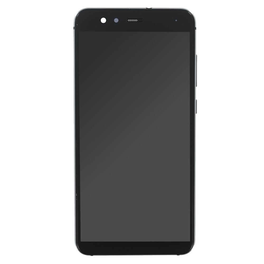 Displayeinheit + Rahmen für Huawei P10 Lite schwarz, ohne Logo