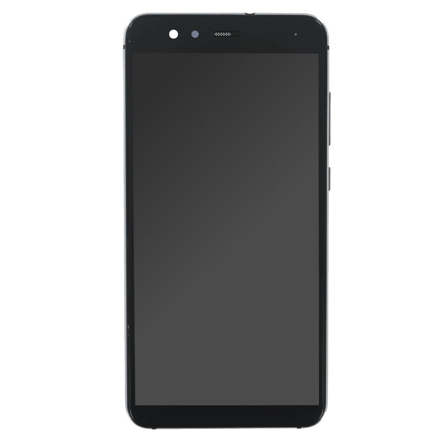 Displayeinheit + Rahmen für Huawei P10 Lite schwarz, ohne Logo