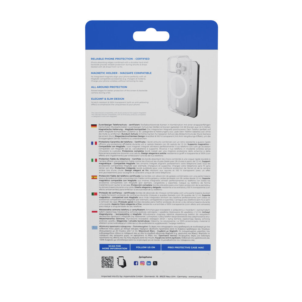 prio Schutzhülle MAG für Samsung S24+ klar