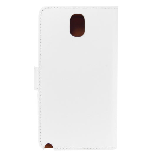 Book Case Handyhülle für Samsung Galaxy Note 3 Weiß Leder 4250710547326