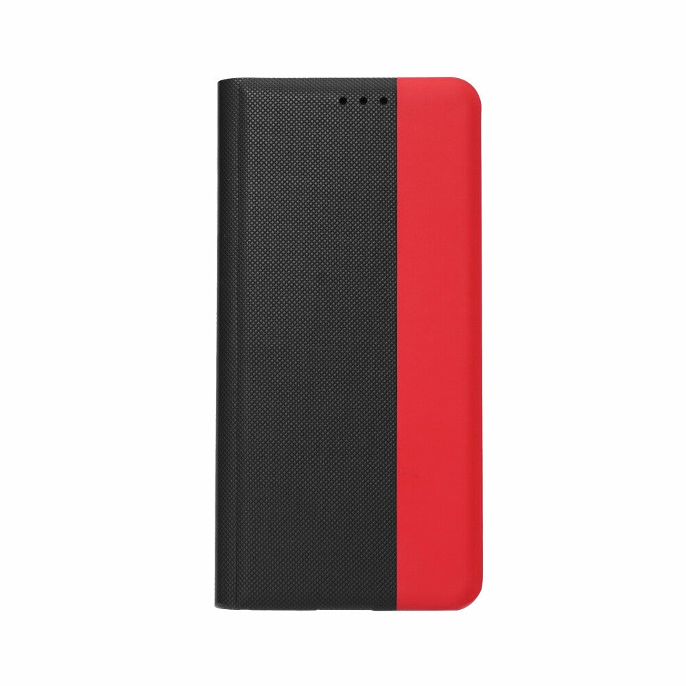 prio Book Case / Tasche Fashion für Samsung S21 FE 5G schwarz-rot