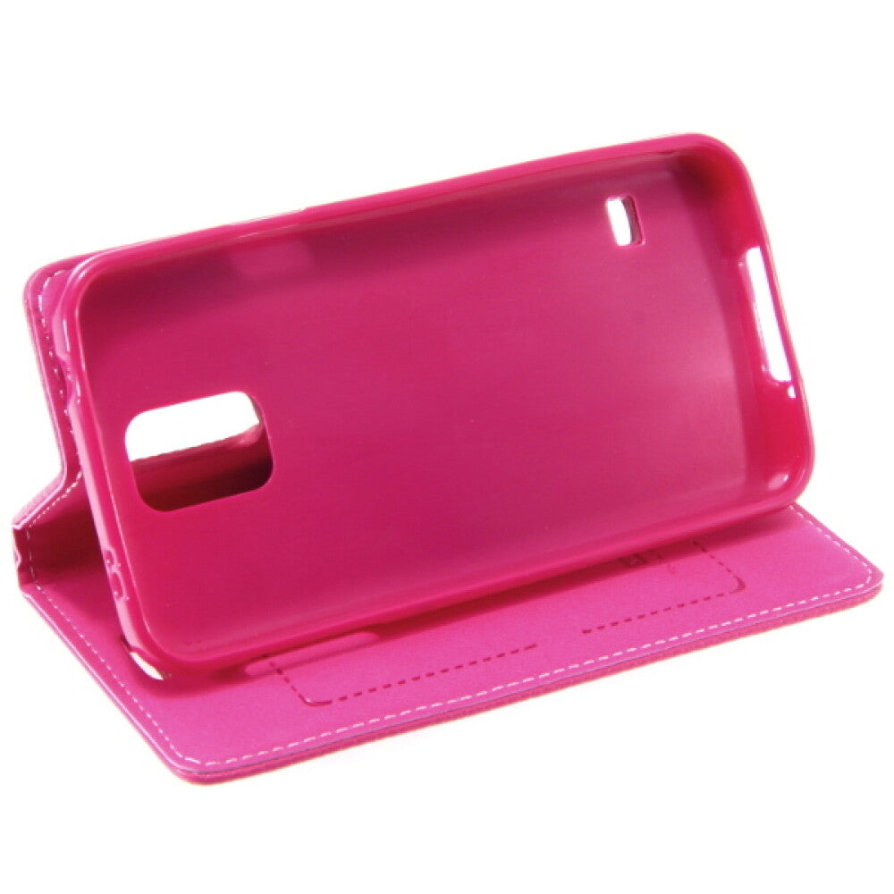 Book Case Handyhülle für Galaxy S5 Pink 4250710563807
