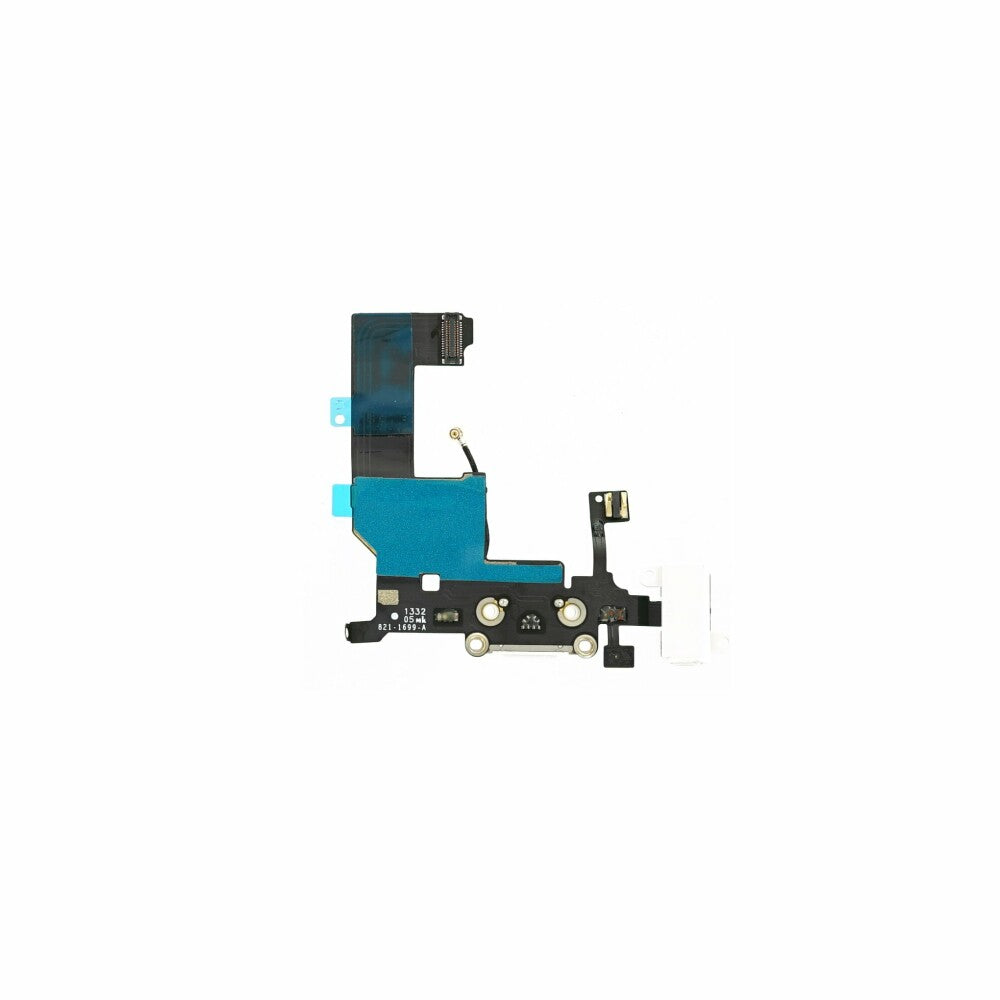 Ladebuchse für iPhone 5 Weiß Dock Connector Audio Flex Ersatz