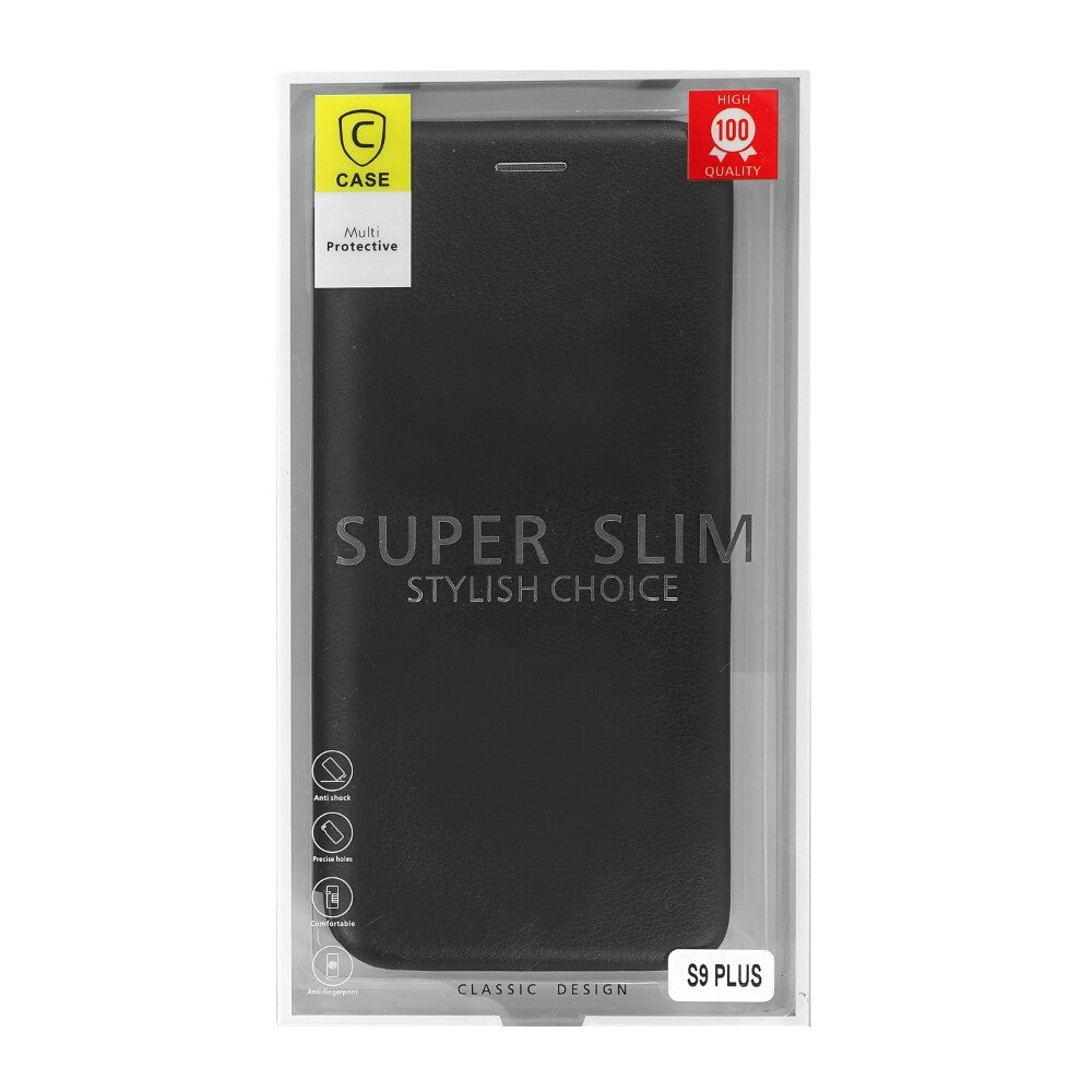 Samsung Flip Schutzhülle / Tasche / Case für Galaxy S9 Plus schwarz