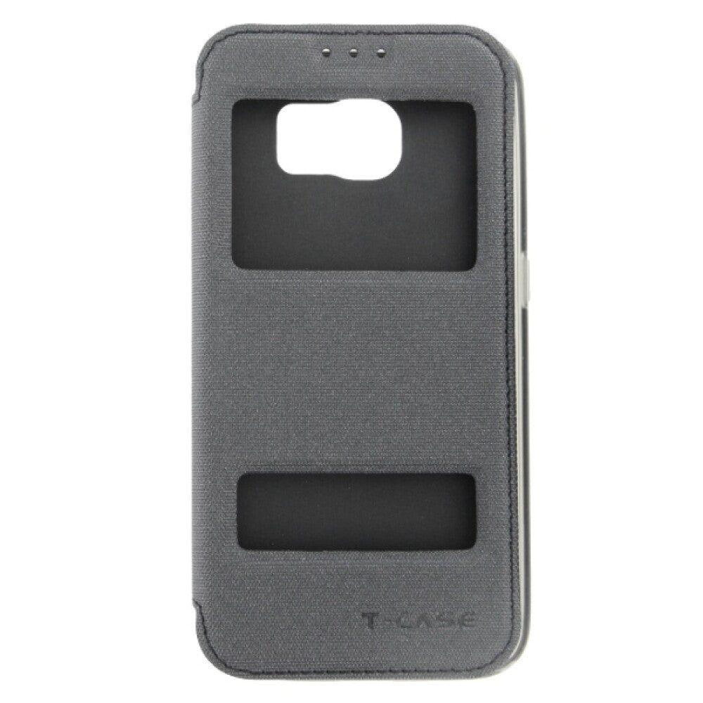 Flip Handyhülle für Samsung Galaxy S6 Schwarz