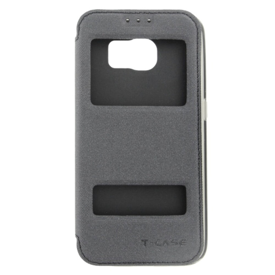Flip Handyhülle für Samsung Galaxy S6 Schwarz