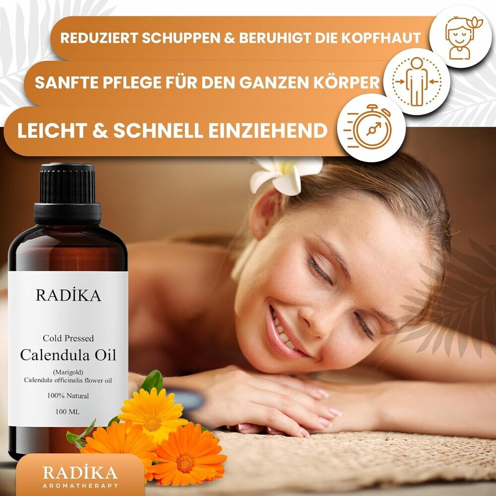 Calendula-Öl, Kaltgepresst, 100% Rein, BIO, natürlich, 30 ml