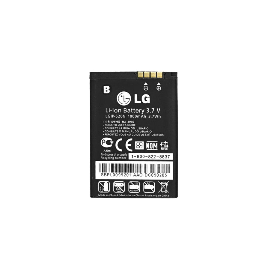 Original LG Akku LGIP-520N für BL40, GD900 BULK 1200mAh Batterie
