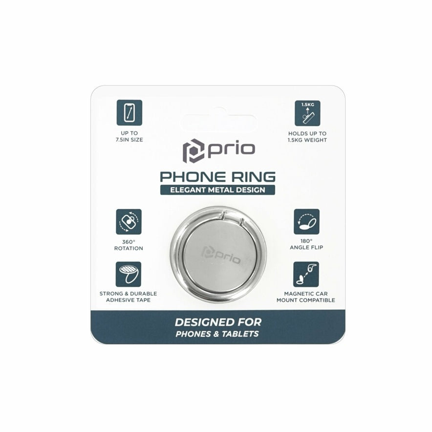 prio Metall Handyring glänzend-silber